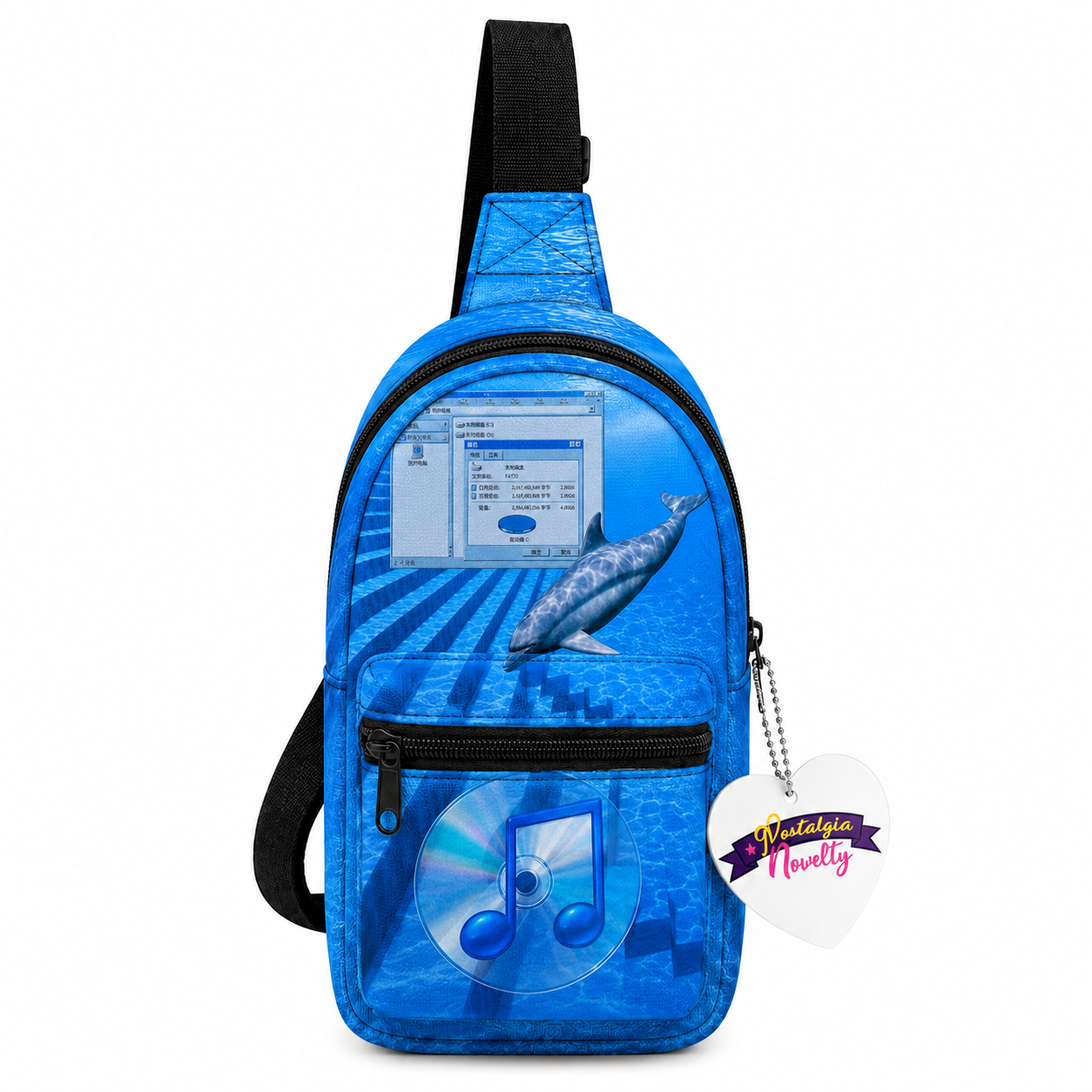 Cyber Dolphin Phone Bag