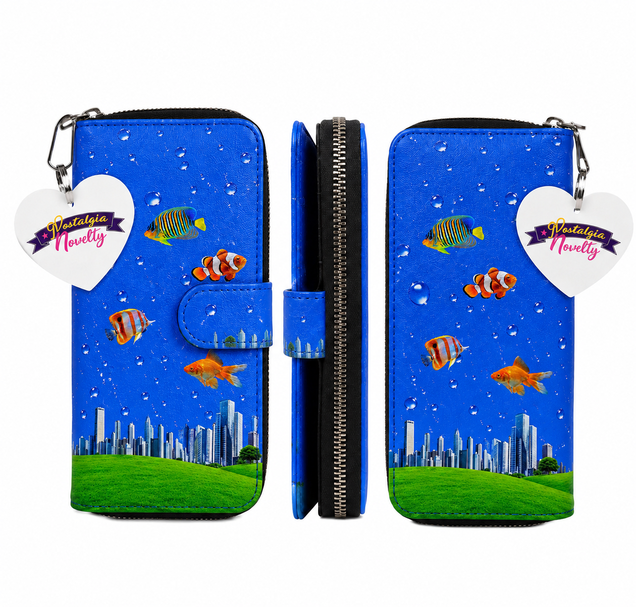 Fish City PU Leather Wallet