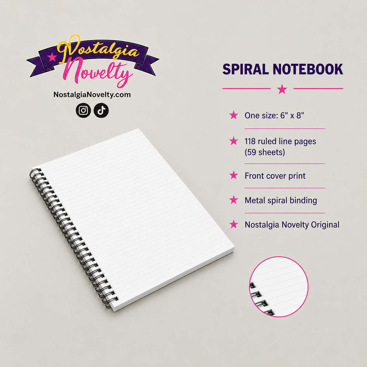Sky Screen Spiral Notebook