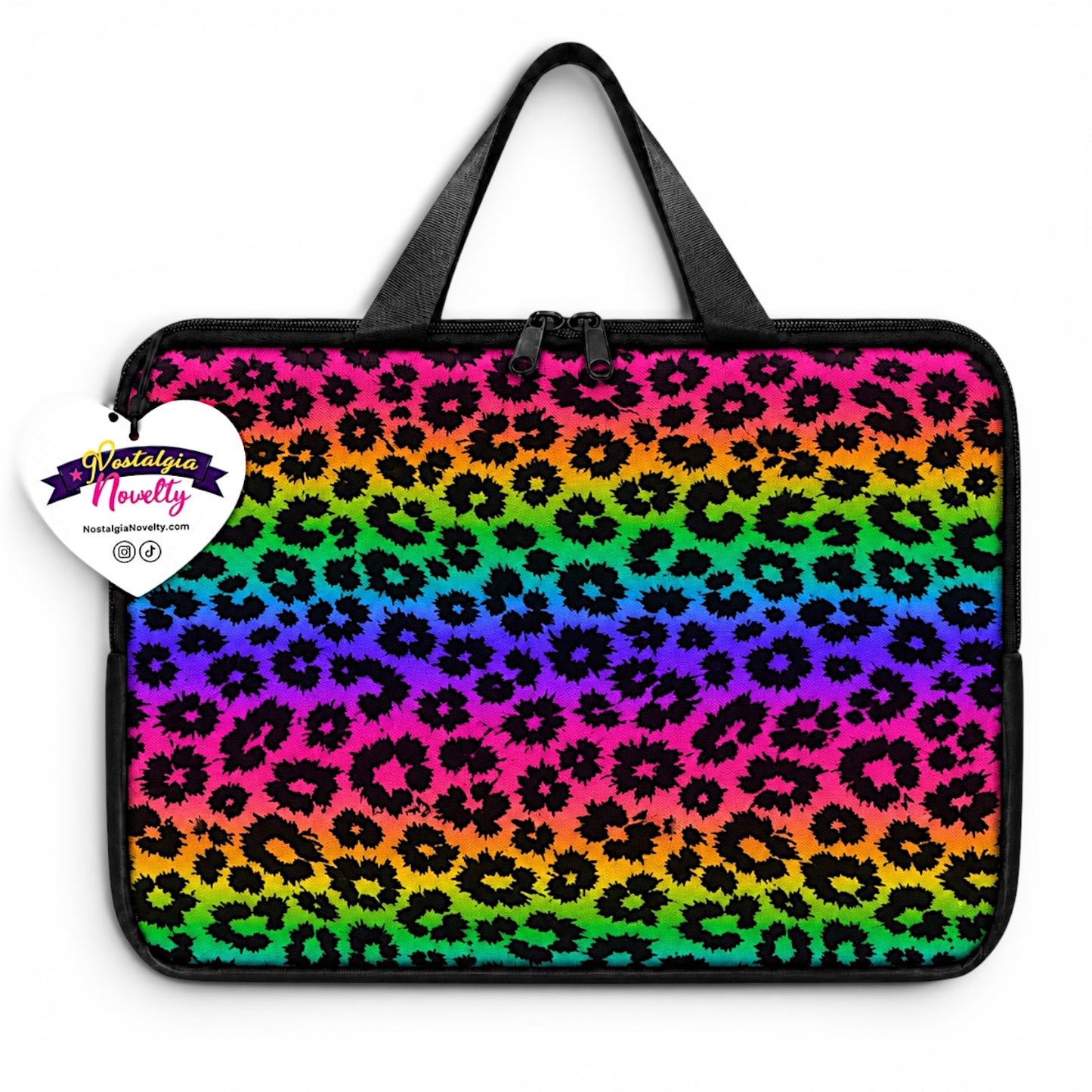 Rainbow Leopard Laptop Bag