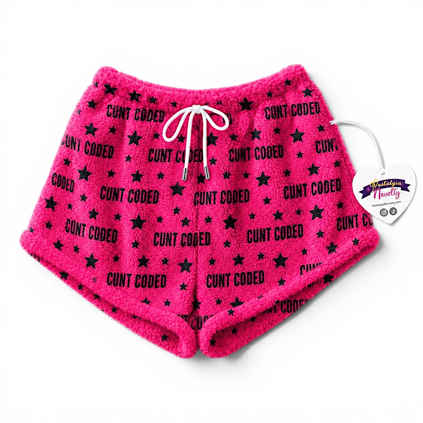 Cunt Coded Pajama Shorts
