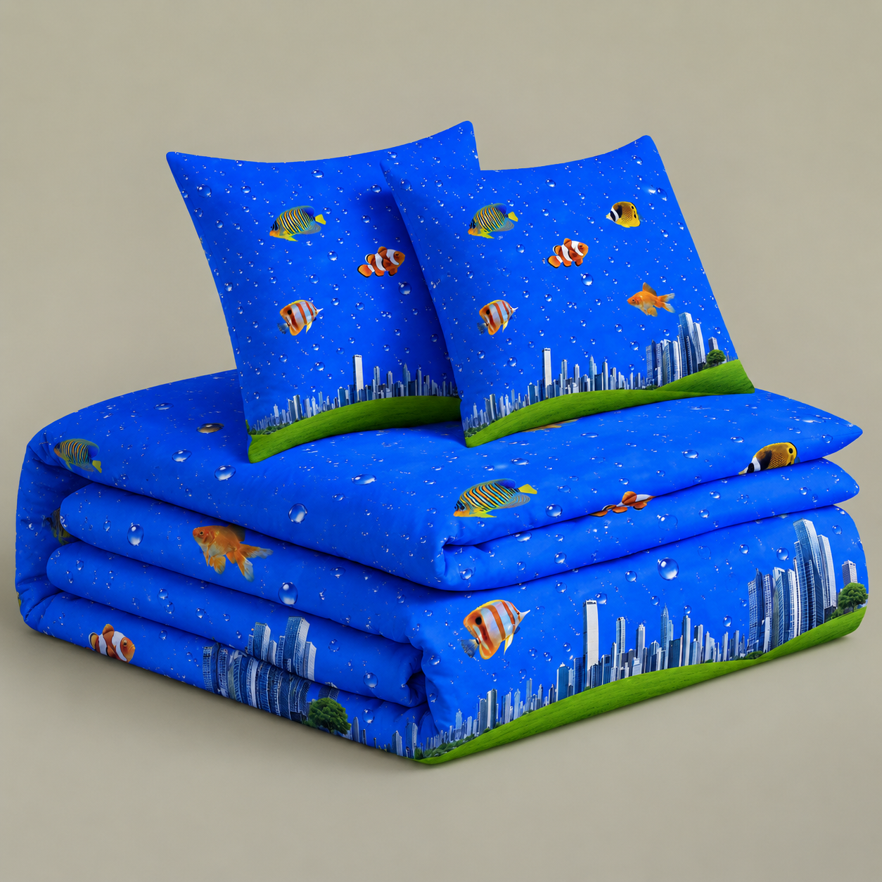Fish City 100% Cotton BedSet