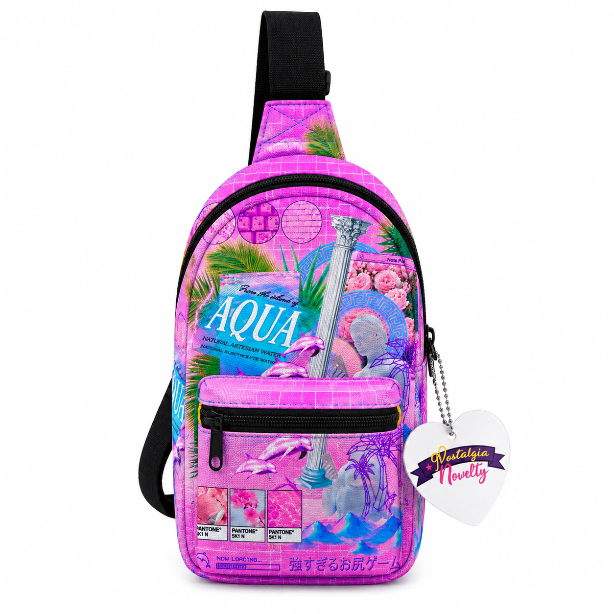 Aqua Sequence Phone Bag