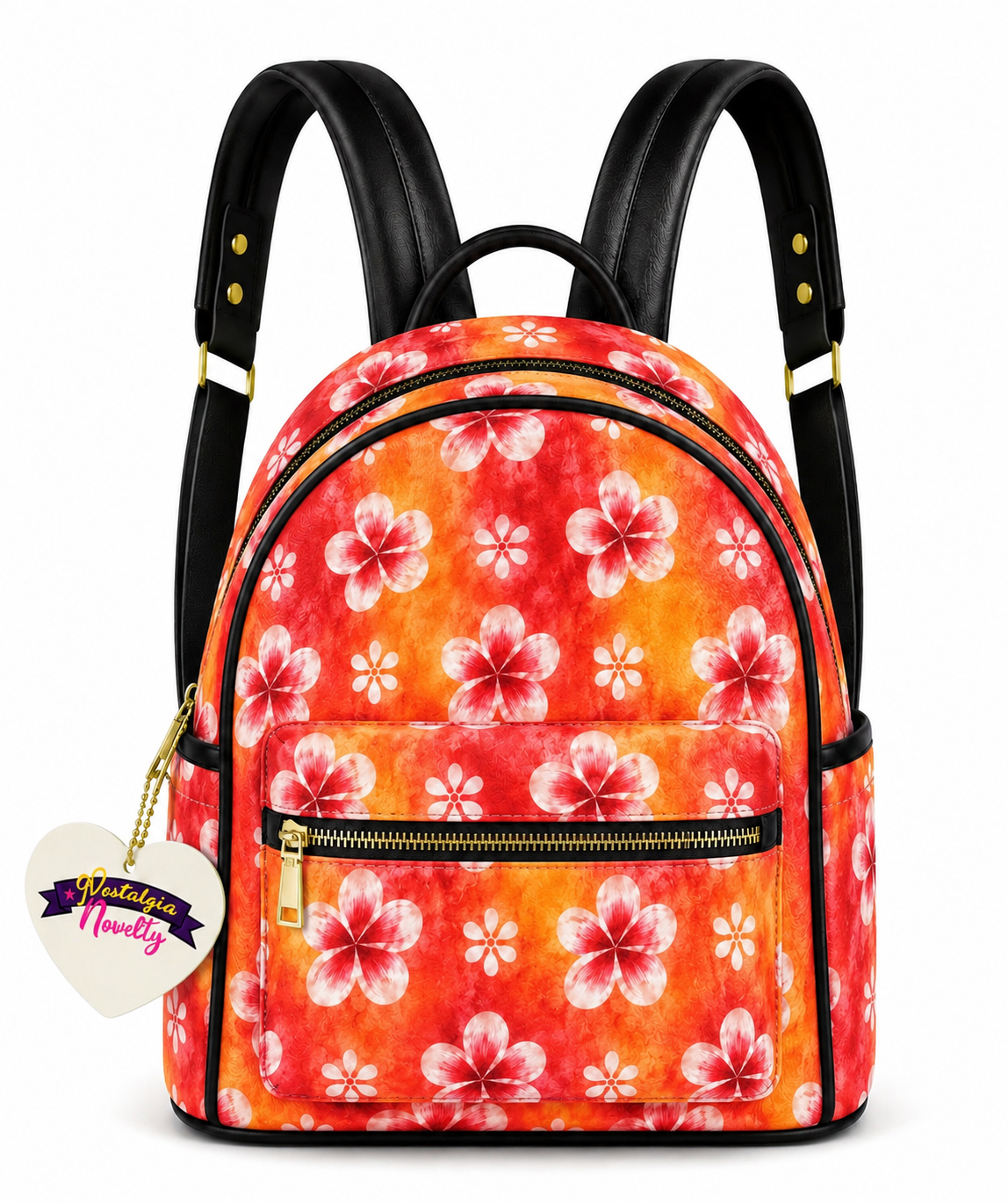 Hawaii Sunrise PU Leather Backpack