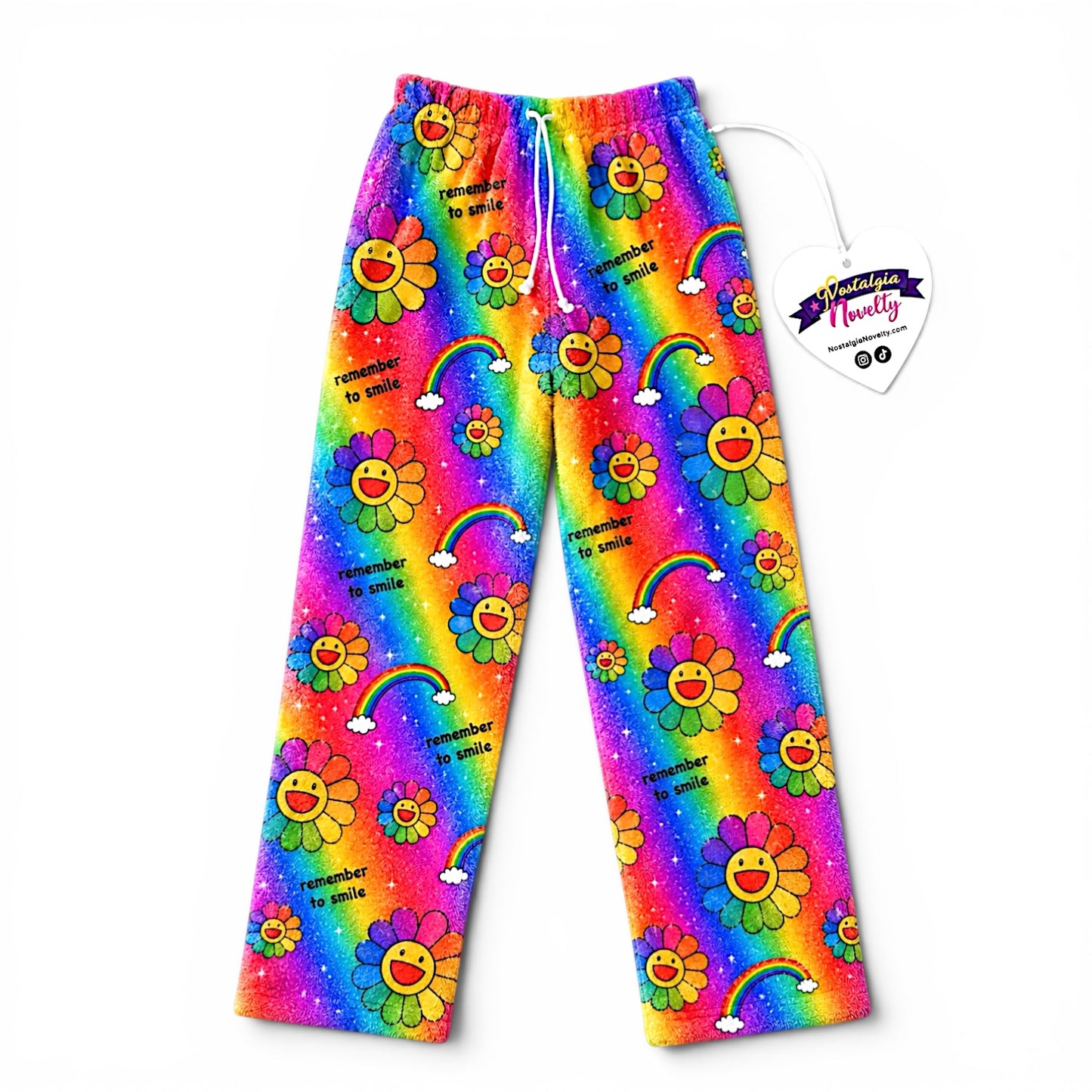 Rainbow Flower Pajama Pants