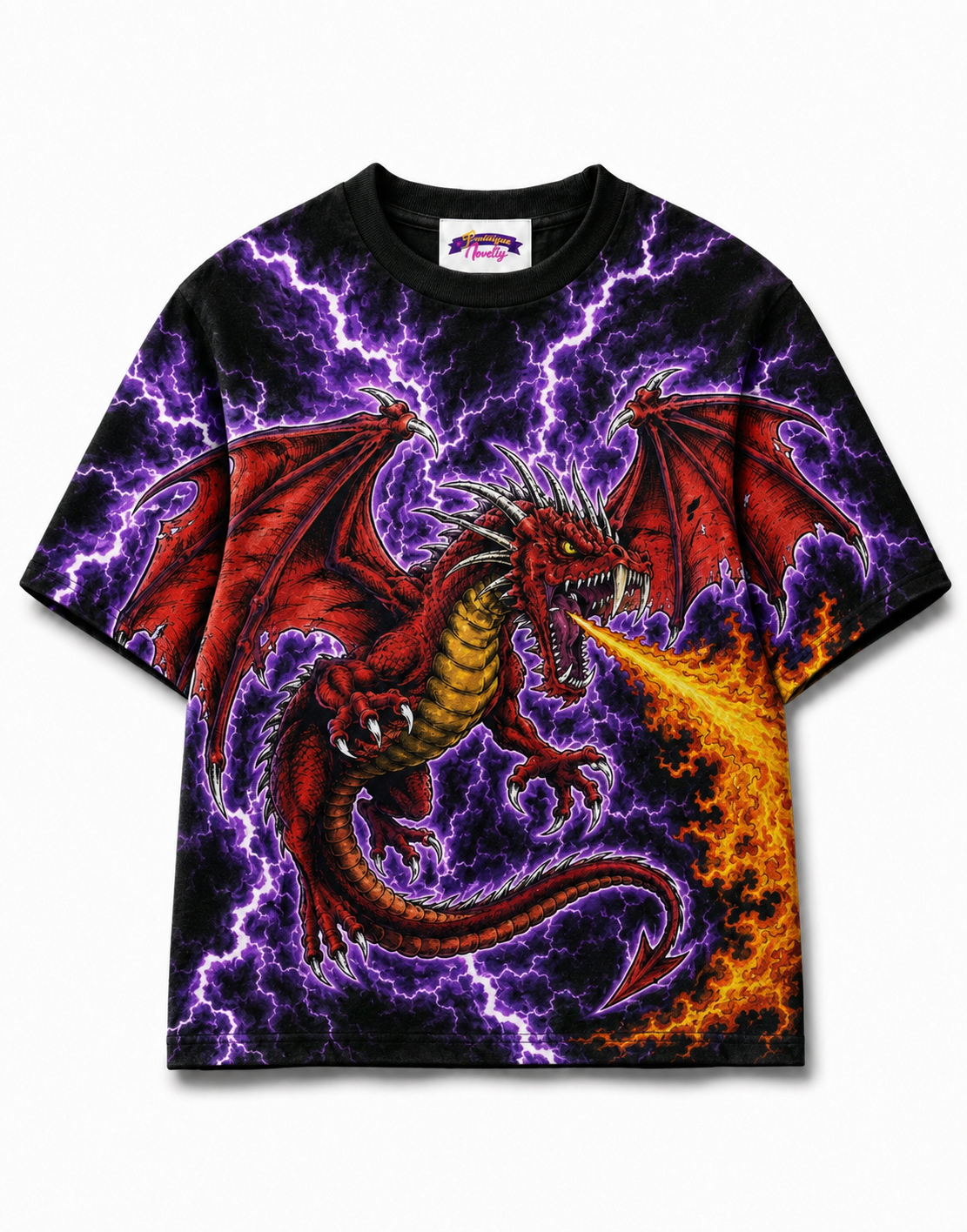 Dragon’s Revenge All Over Print 100% Cotton Unisex T-Shirt