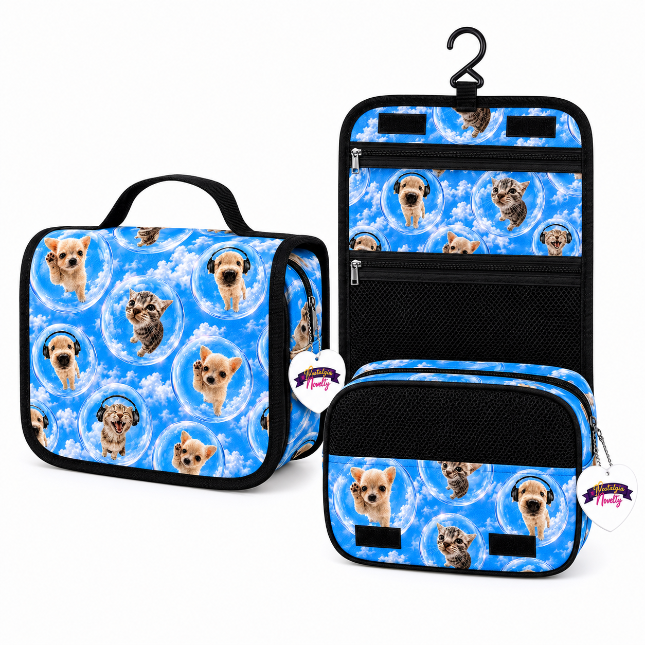 Cat Dog Toiletry Bag