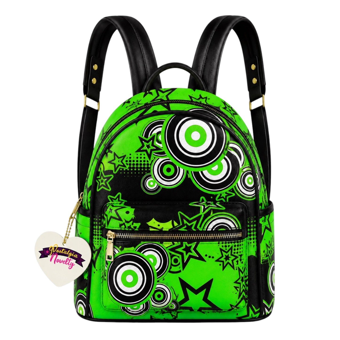 Frutiger Metro Green PU Leather Backpack