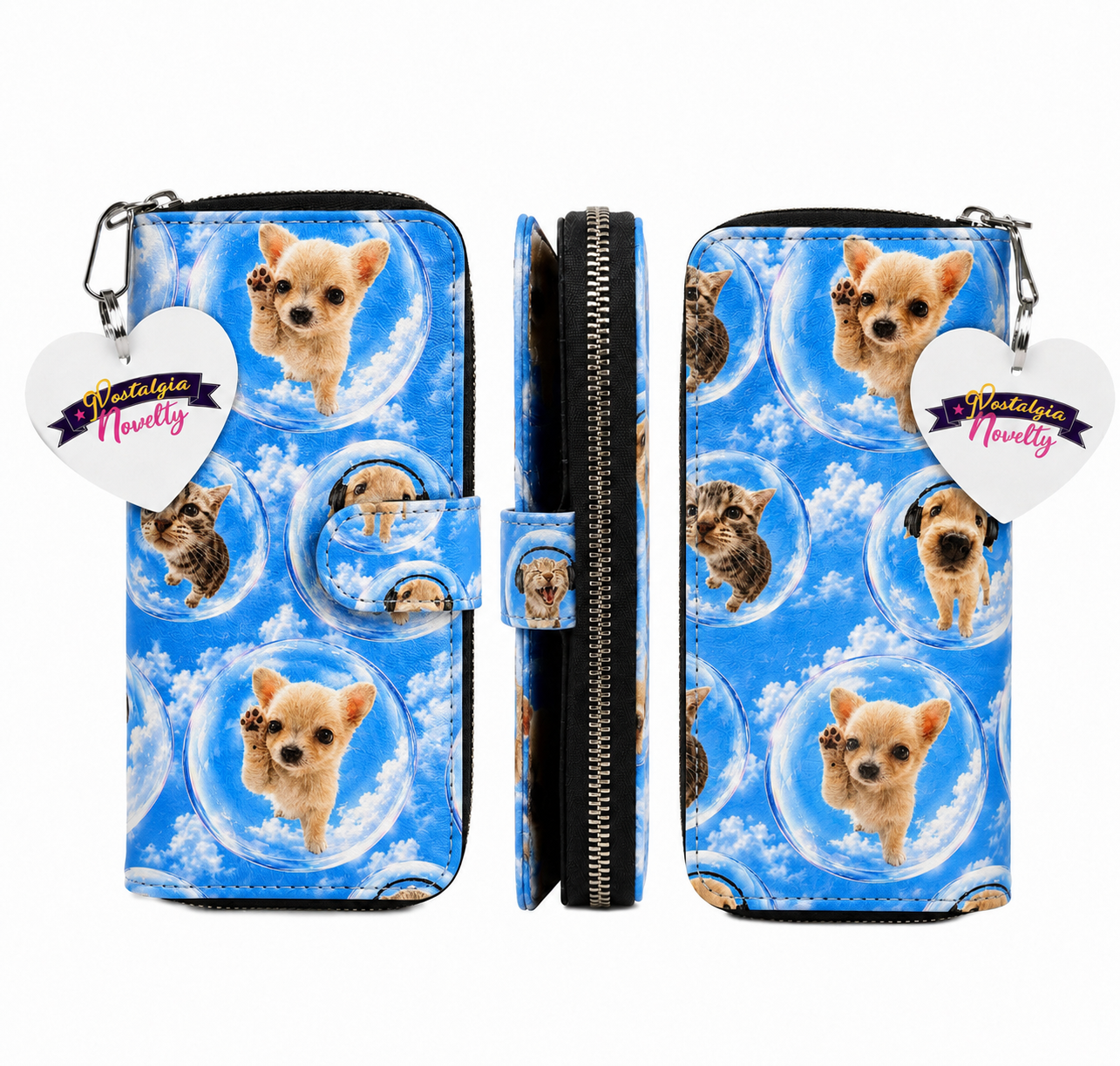 Cat Dog PU Leather Wallet