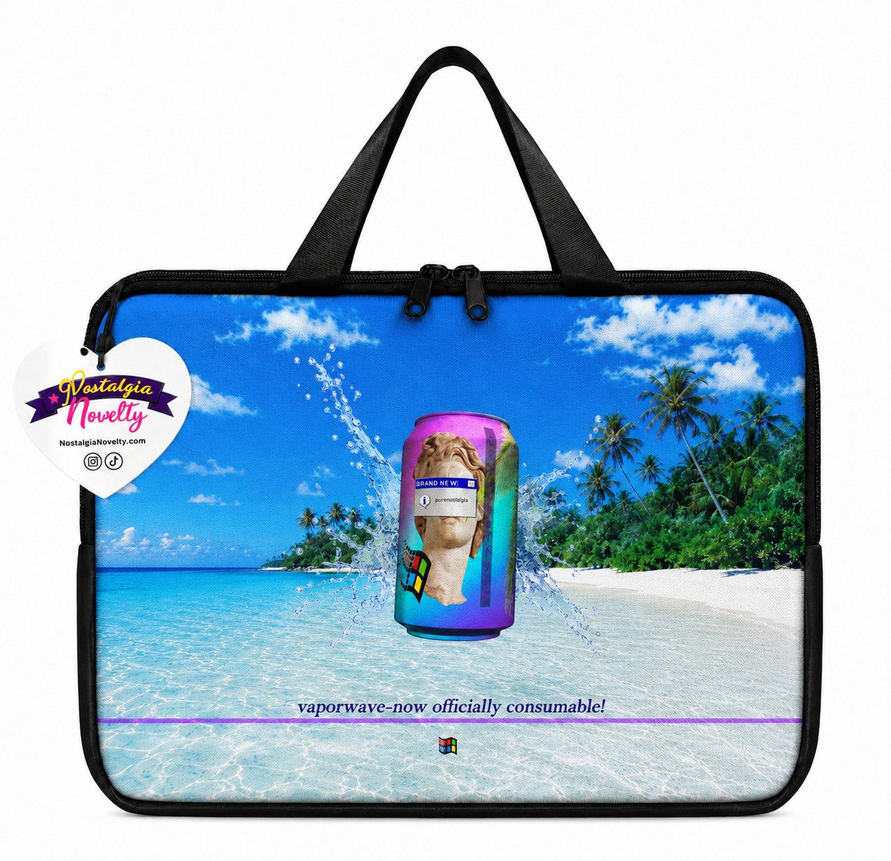 Consume Nostalgia Laptop Bag