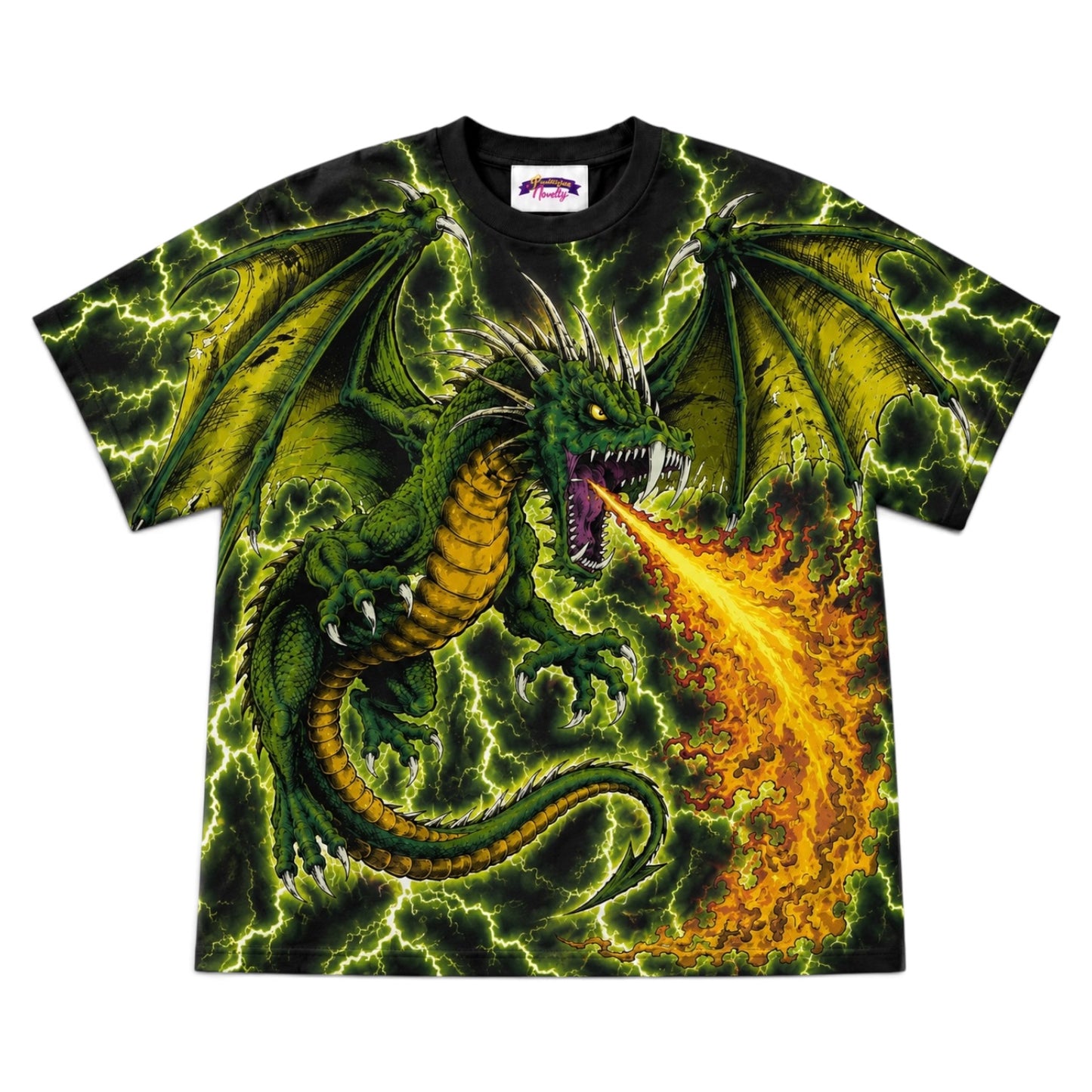 Dragon’s Breath All Over Print 100% Cotton Unisex T-Shirt