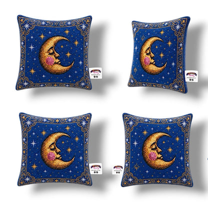Sleep Time Moon Pillow Cover
