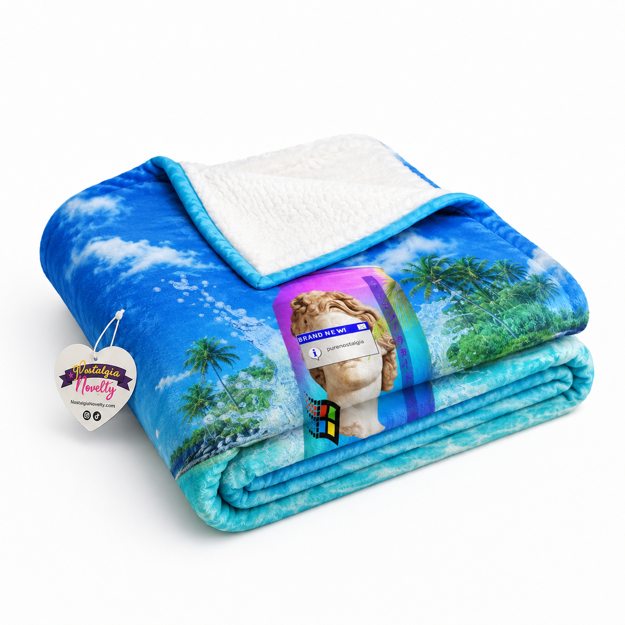Consume Nostalgia Crushed Velvet Blanket
