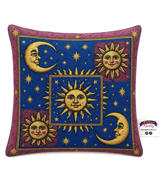 Celestial Patchwork Pillow Cover