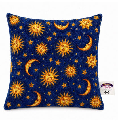Sun and Moon Pillow Cover
