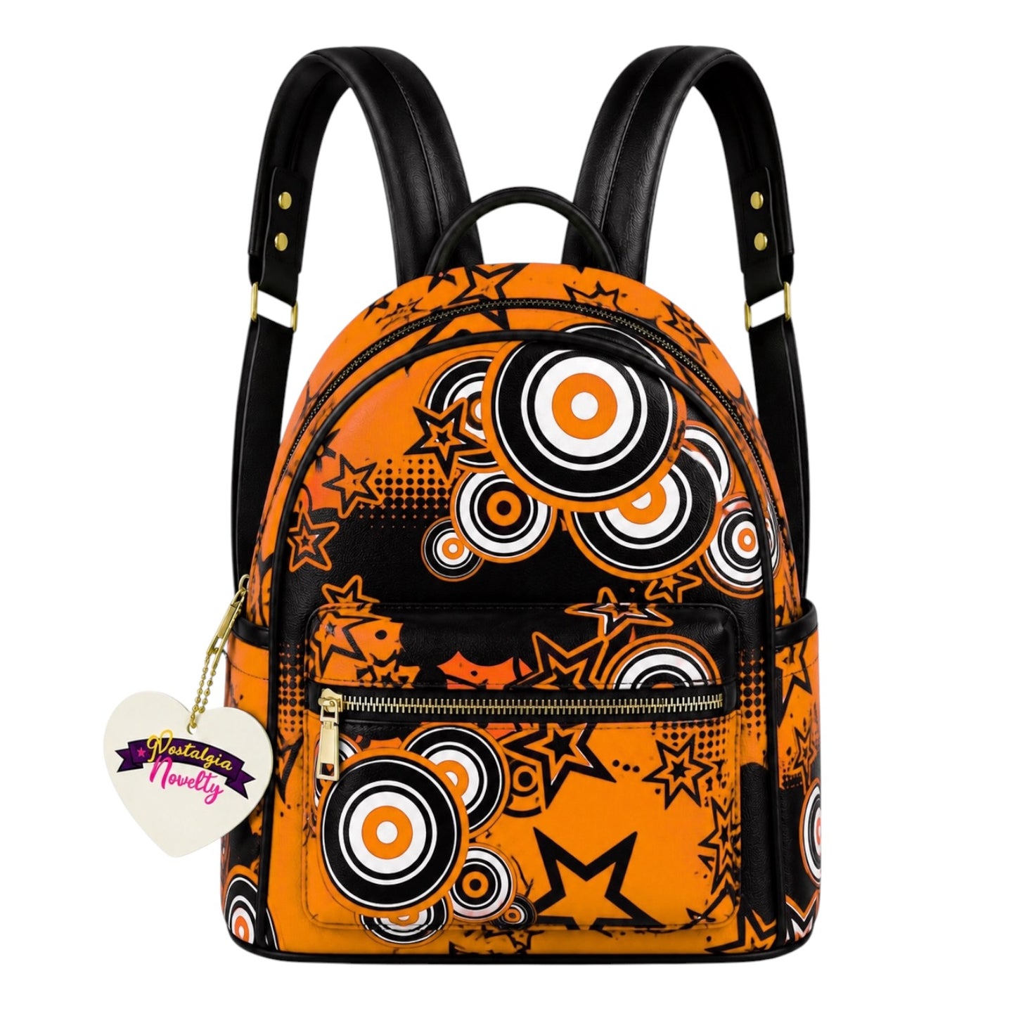 Frutiger Metro Orange PU Leather Backpack