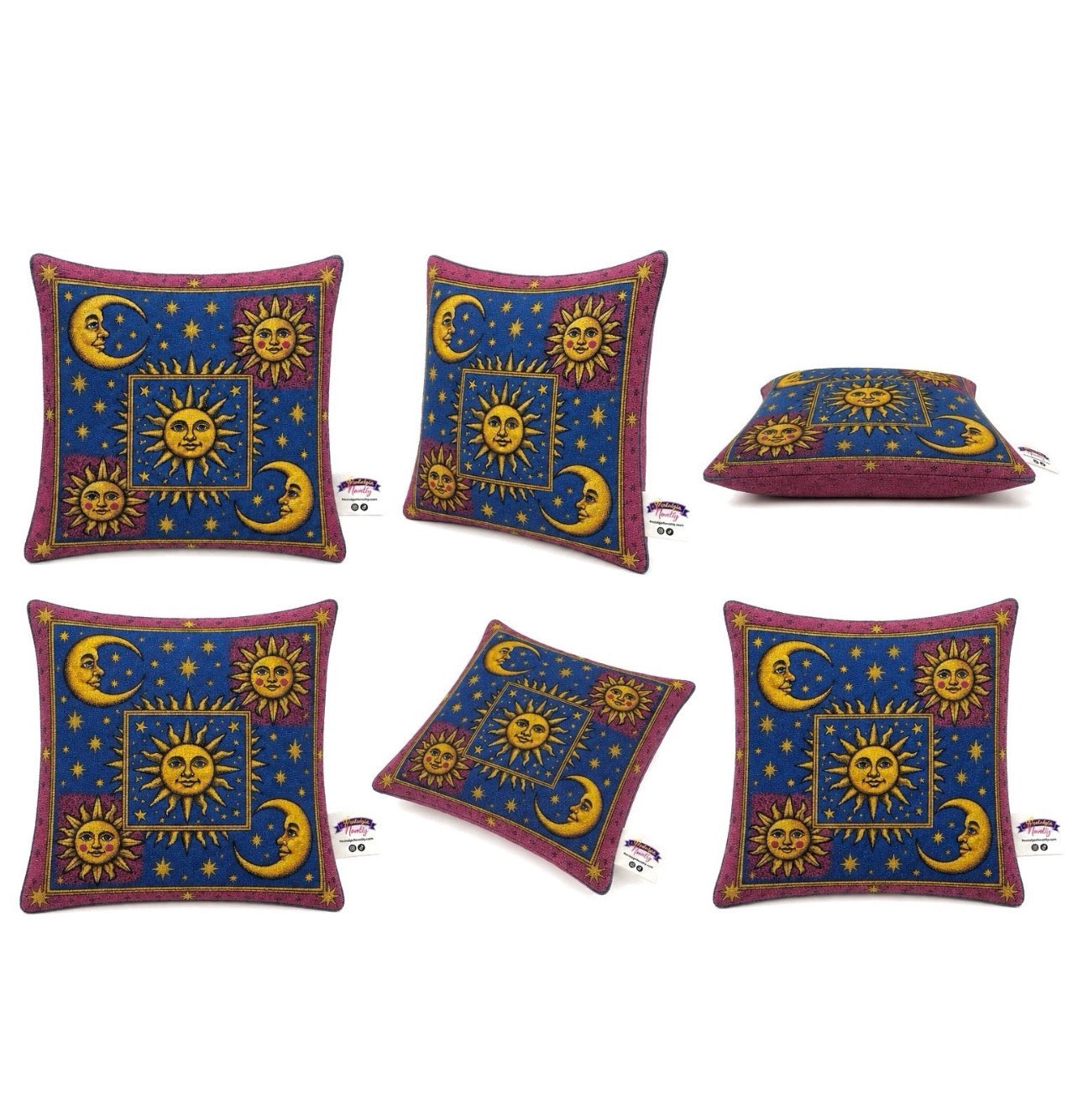 Celestial Patchwork Pillow Cover