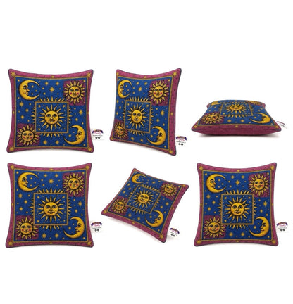 Celestial Patchwork Pillow Cover