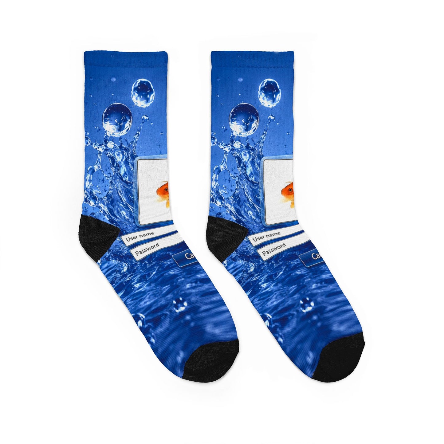 Liquid Login Unisex Crew Socks