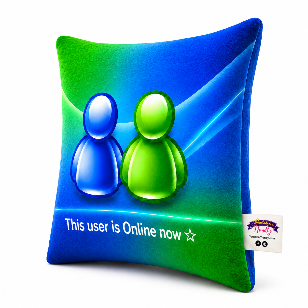 Frutiger Aero User Online Pillow Cover