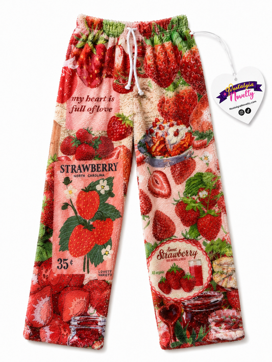 Coquette Strawberry Pajama Pants