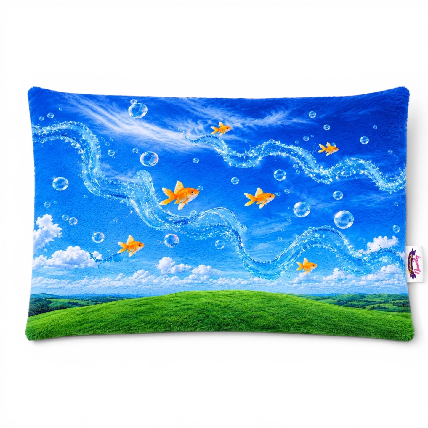 Goldfish Skies Fuzzy Pillow Shams King Queen