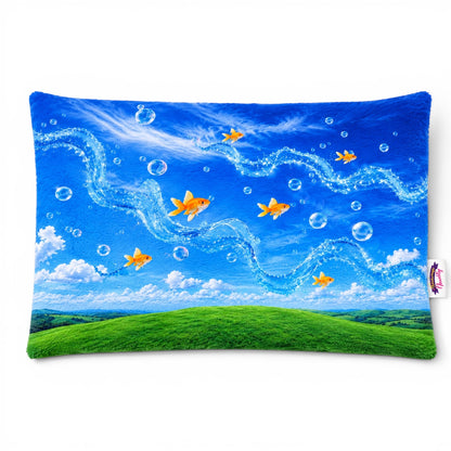 Goldfish Skies Fuzzy Pillow Shams King Queen