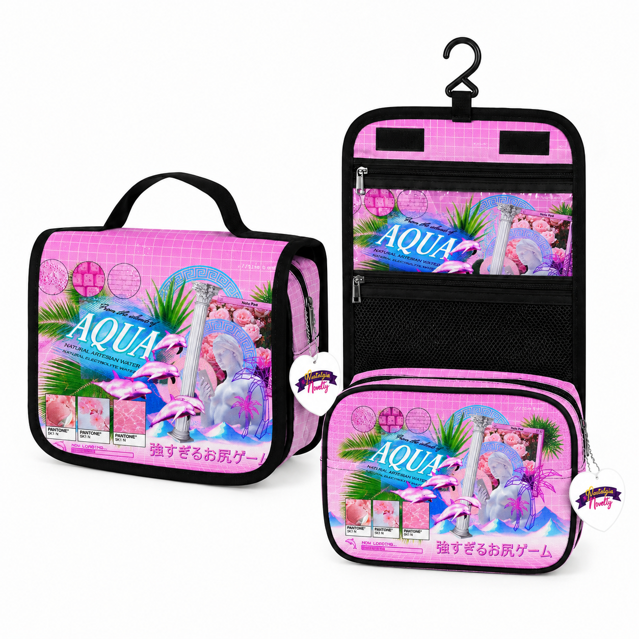 Aqua Sequence Toiletry Bag