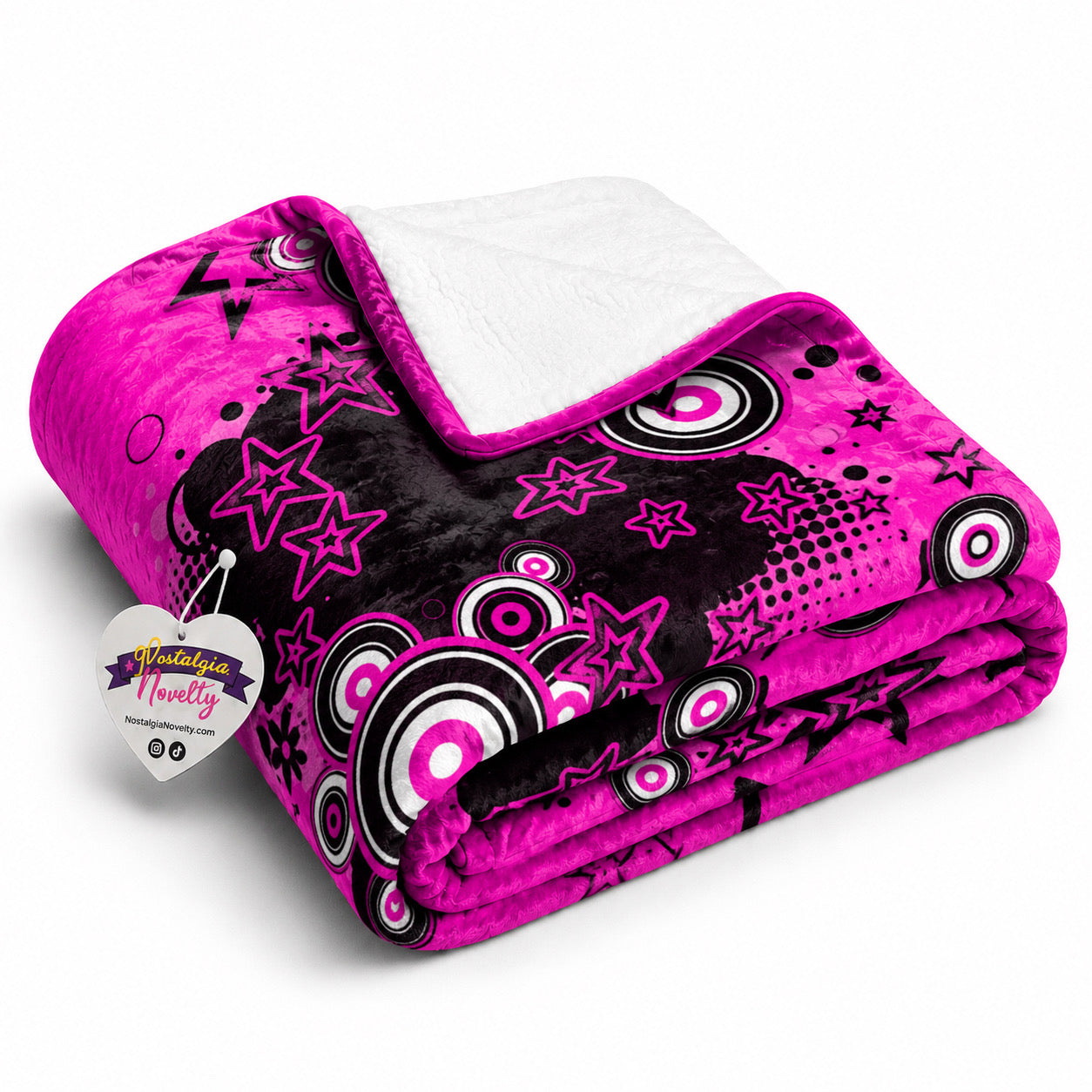 Frutiger Metro Pink Crushed Velvet Blanket