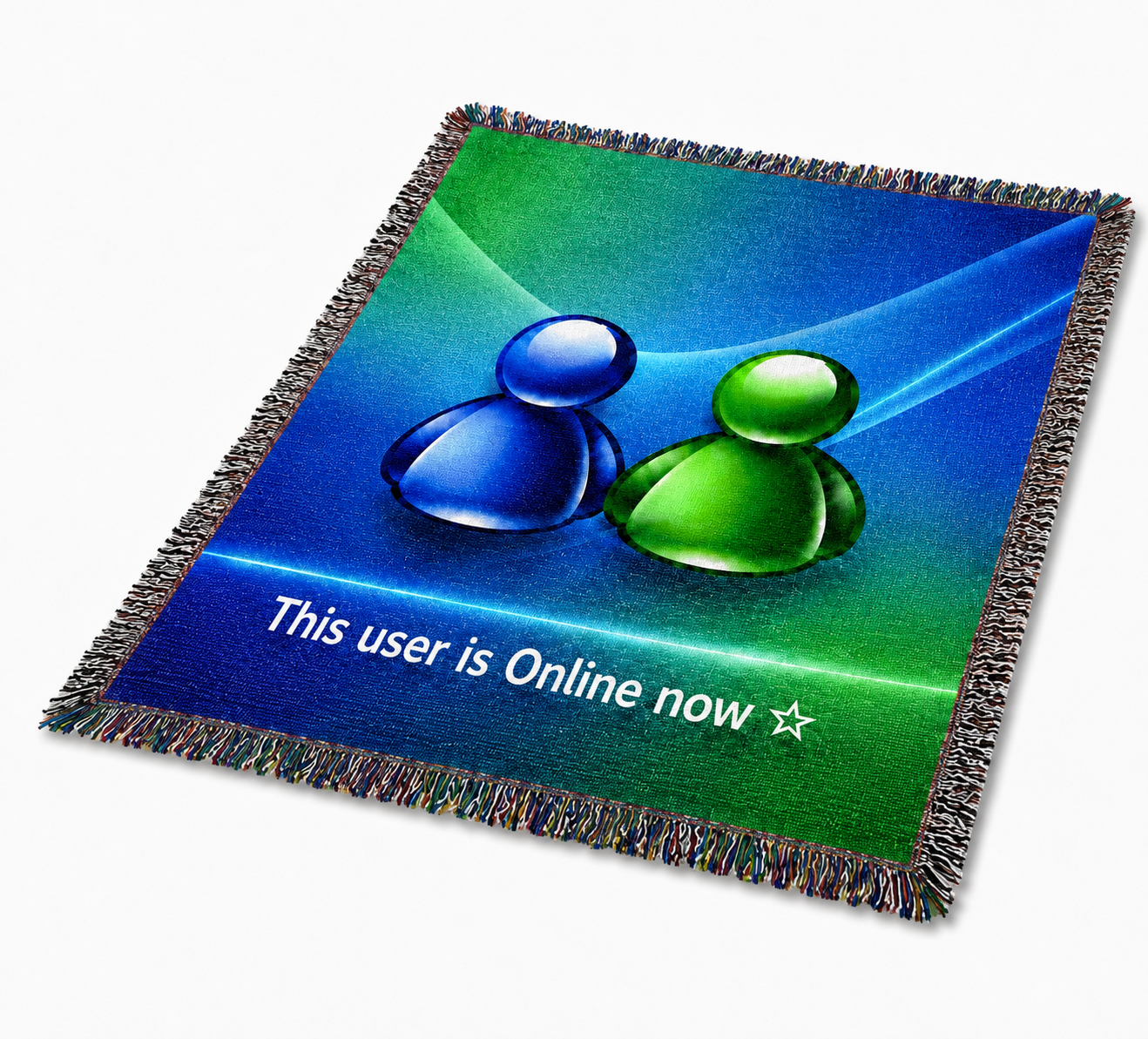 Frutiger Aero User Online MSN Woven Blanket