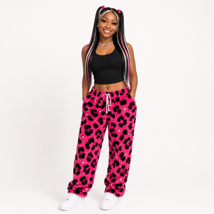 Leopard Bling Pajama Pants