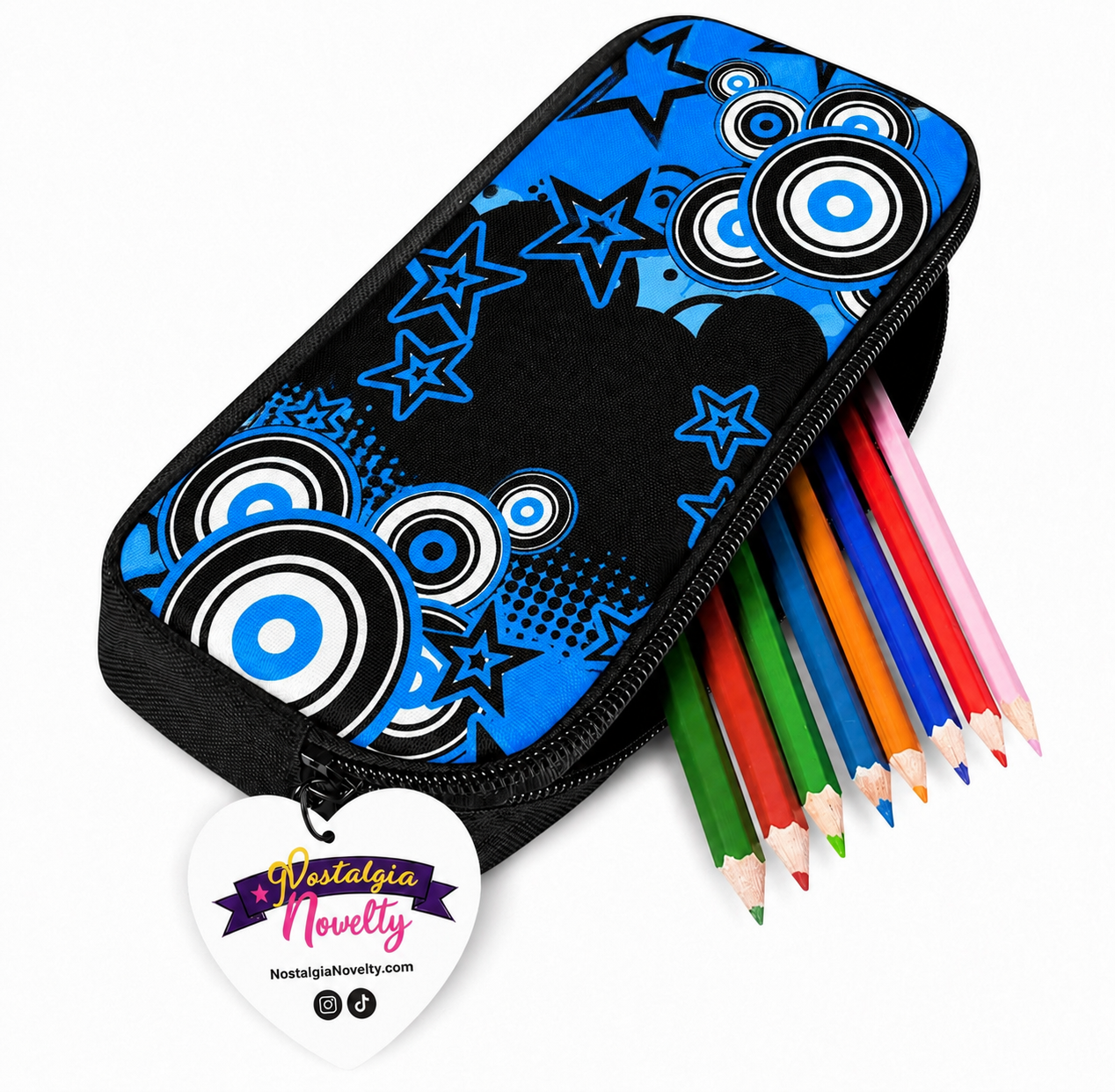 Frutiger Metro Blue Pencil Case