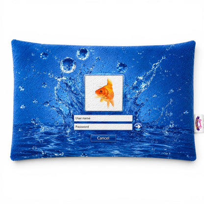Liquid Login Fuzzy Pillow Shams King Queen