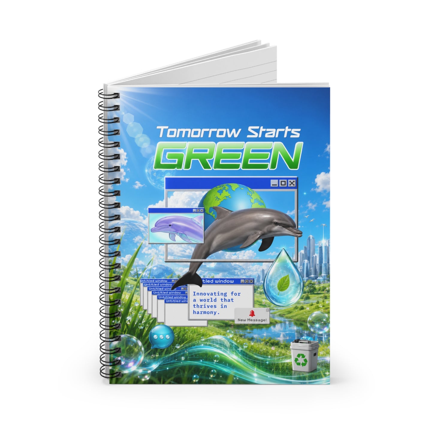 Tomorrow is Green Spiral Notebook