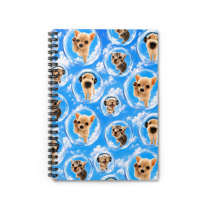 Cat Dog Spiral Notebook