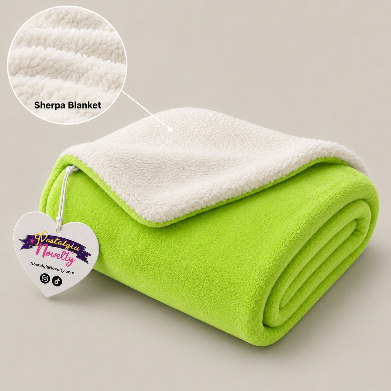 Consume Nostalgia Sherpa Blanket