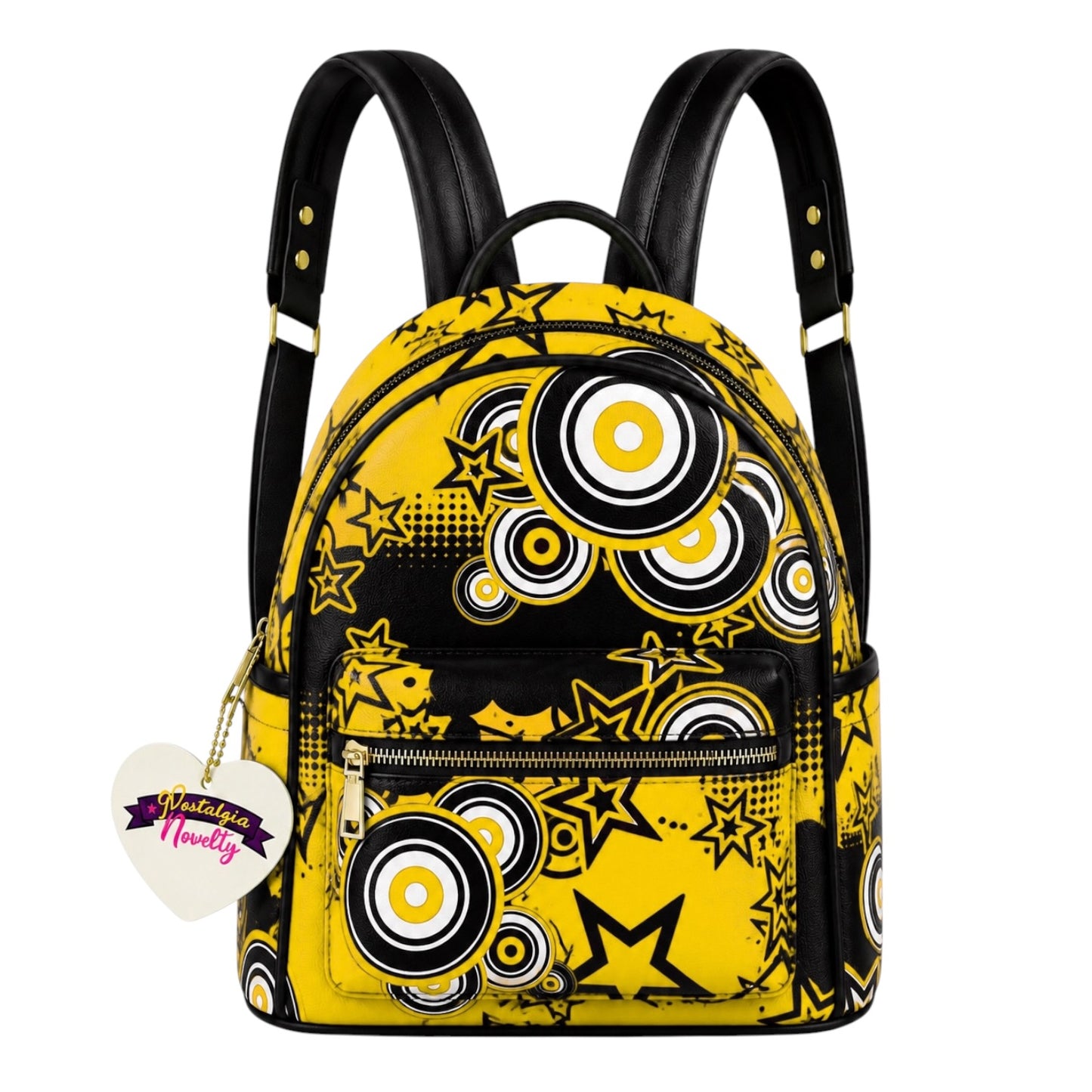 Frutiger Metro Yellow PU Leather Backpack