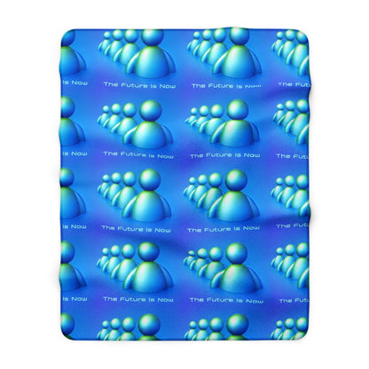 The Future is Now Sherpa Blanket