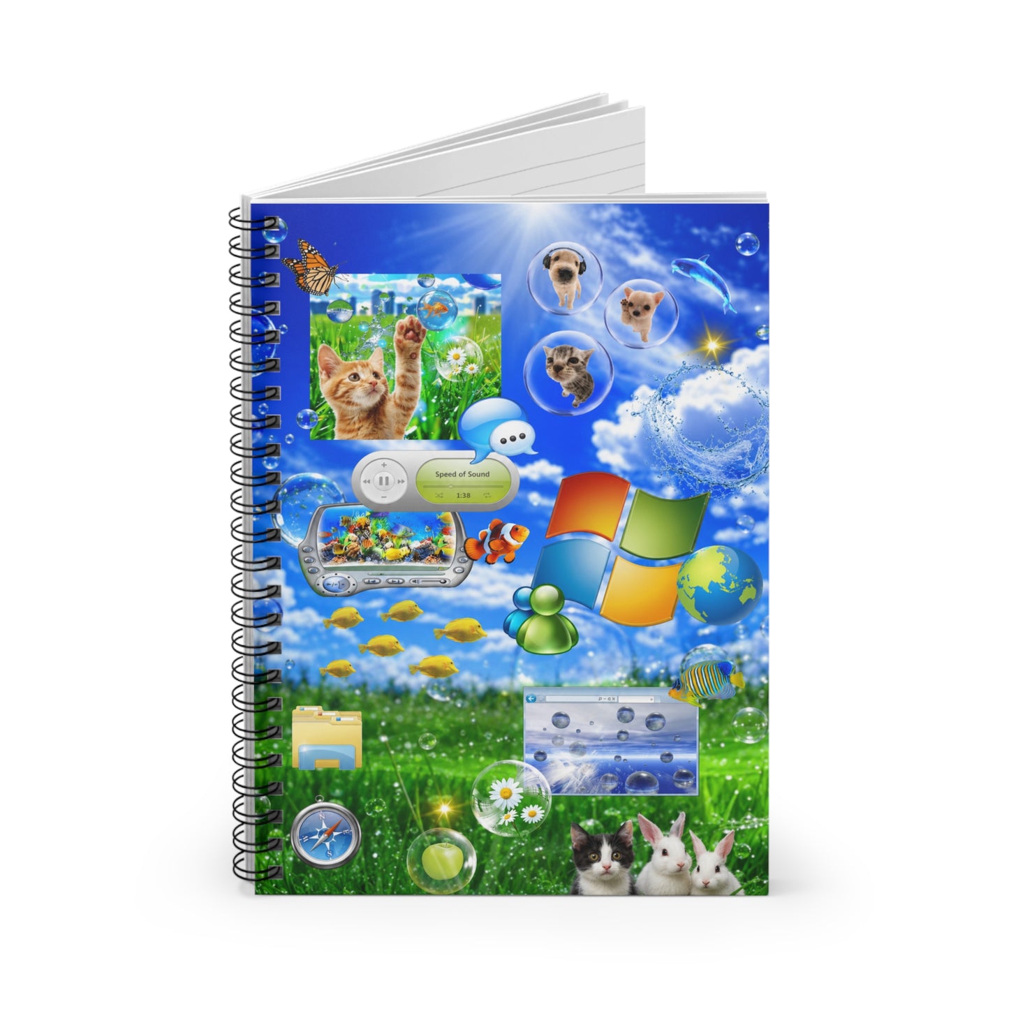 Sky Screen Spiral Notebook