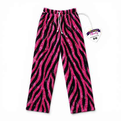 Zebra Sparkle Pajama Pants