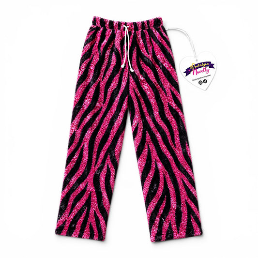 Zebra Sparkle Pajama Pants