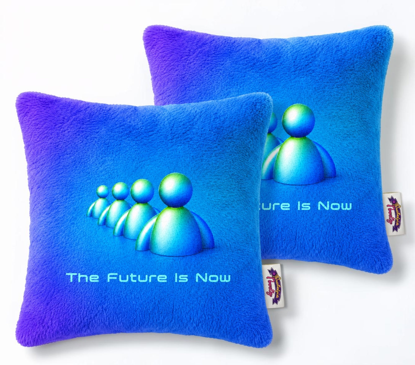 Future is Now v1 Fuzzy Pillow Case