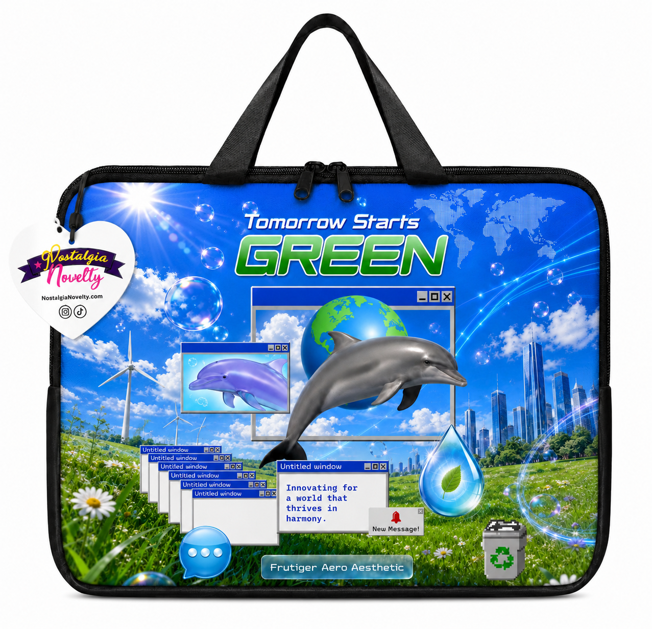 Tomorrow is Green Laptop Bag