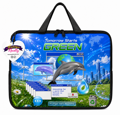 Tomorrow is Green Laptop Bag