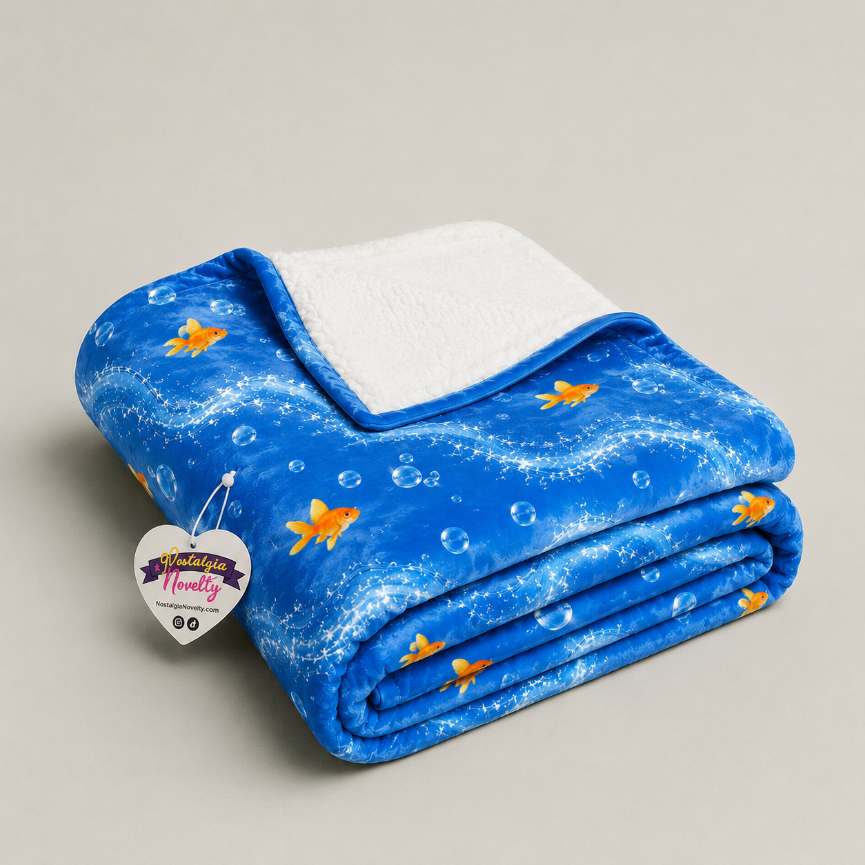 Goldfish Skies Crushed Velvet Blanket