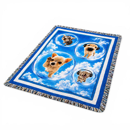 Frutiger Aero Cat Dog Blanket