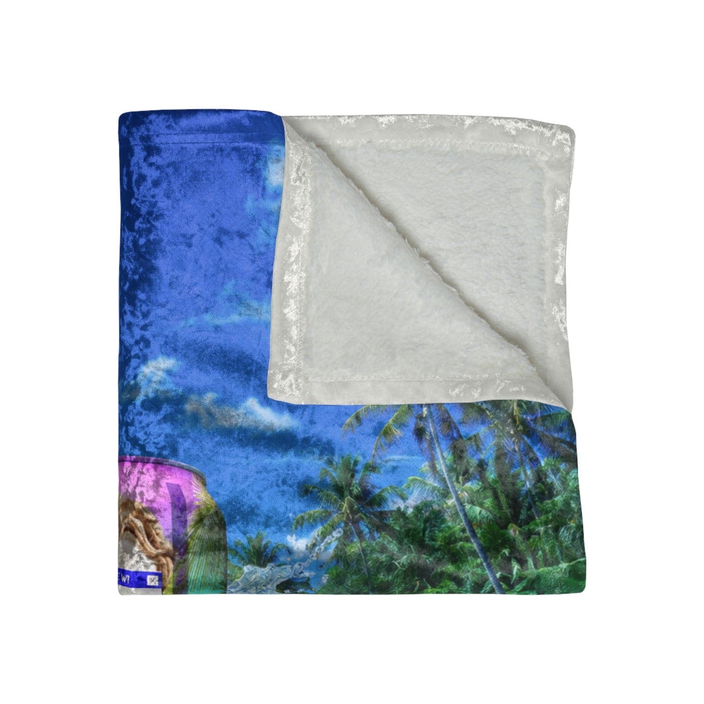 Consume Nostalgia Crushed Velvet Blanket
