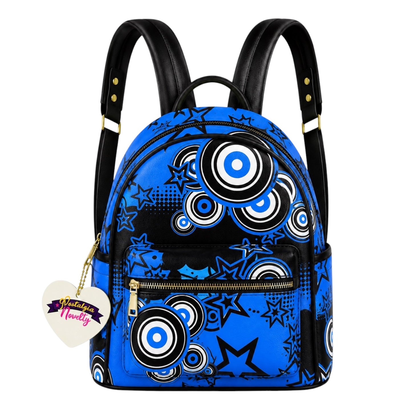 Frutiger Metro Blue PU Leather Backpack