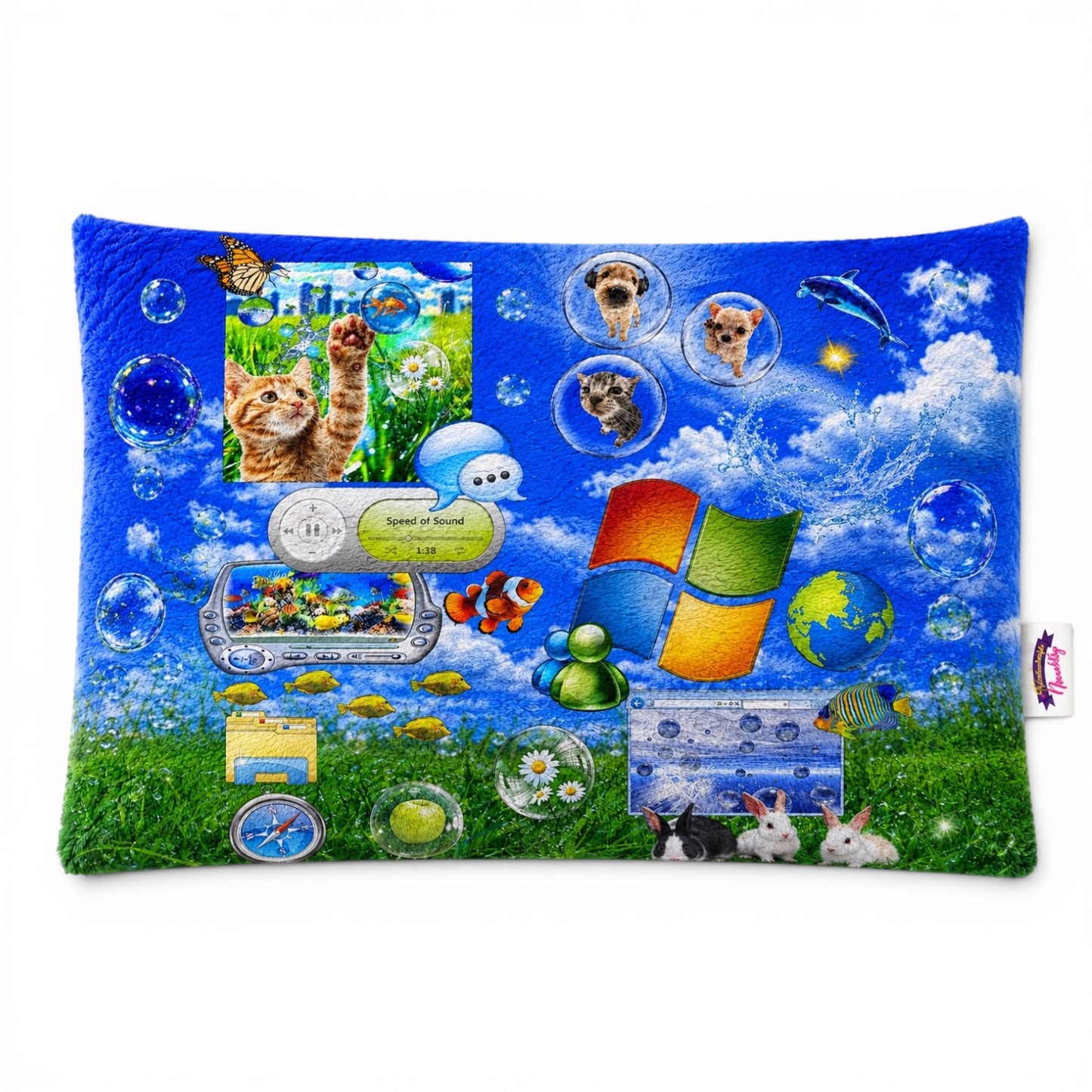 Internet Meadows Fuzzy Pillow Shams King Queen