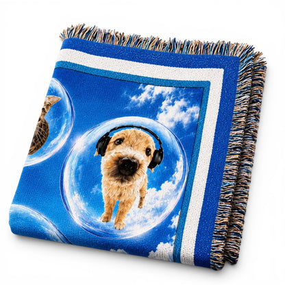Frutiger Aero Cat Dog Blanket